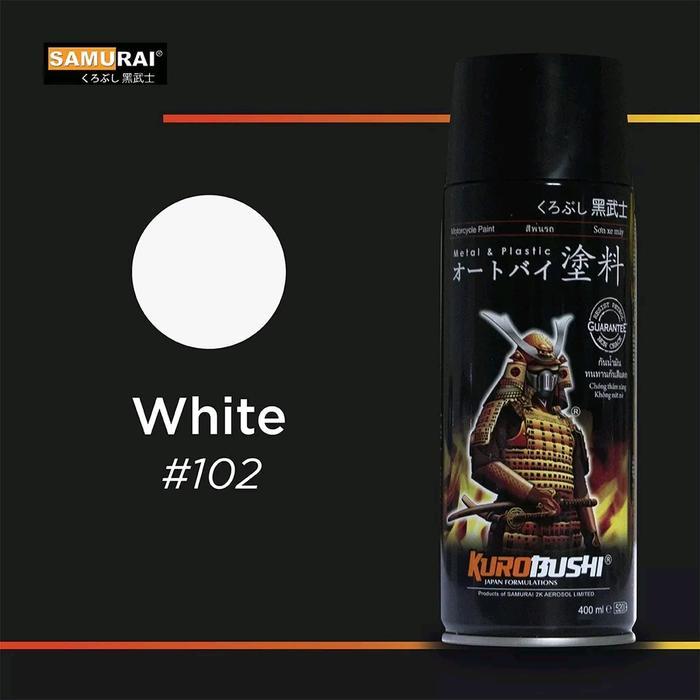 Samurai Paint Pilok Cat Samurai White 102 102 Putih Pilok Cat Aerosol 400ml