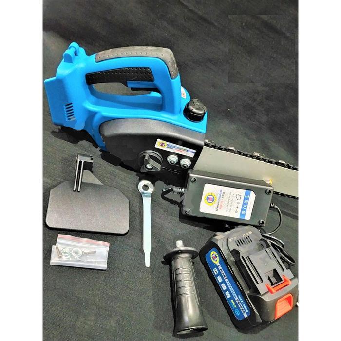 C-MART CW0046-12" CORDLESS CHAINSAW GERGAJI POHON BATERAI 21 VOLT