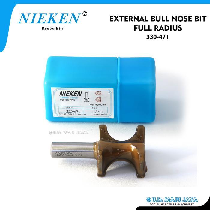 NIEKEN ROUTER BITS 330-471 (MATA PROFIL EXTERNAL BULL NOSE BIT 25,4MM)