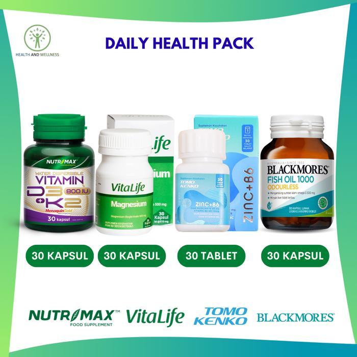 NUTRIMAX VITAMIN D3 800 IU K2 VITALIFE MAGNESIUM TOMO KENKO ZINC BLACKMORES FISH OIL PAKET