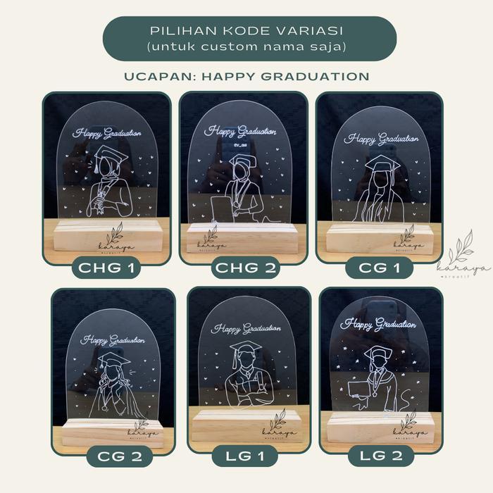"New" Plakat LED Custom Sketsa foto kado wisuda kado ulang tahun kado pernikahan hadiah wisuda