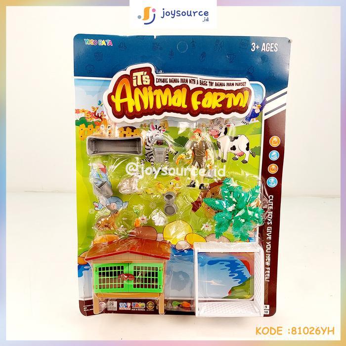 ` Mainan Anak Animal Farm set mika YH 6 Animal Farm mainan ayam-ayaman