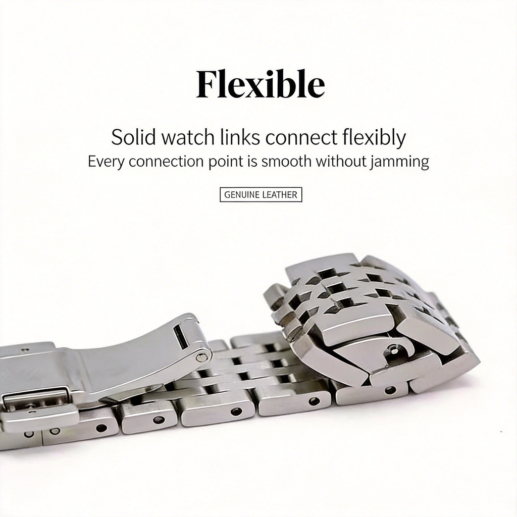 For Tissot Le Locle 19mm Stainless Steel Bracelet, Replacement Watch Band Compatible with Tissot