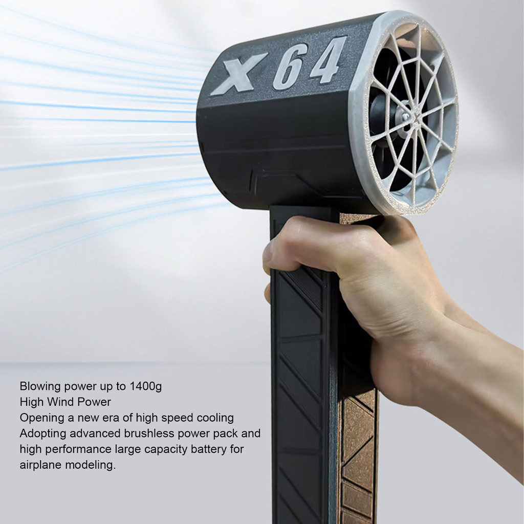 Compressed Air Duster Cordless Air Duster Jet Dry Blower Portable Air Blower 64mm Turbine Handheld B