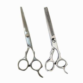 GUNTING ALAT POTONG RAMBUT + GUNTING SASAK RAMBUT ( ZIGZAG ) 1 SET