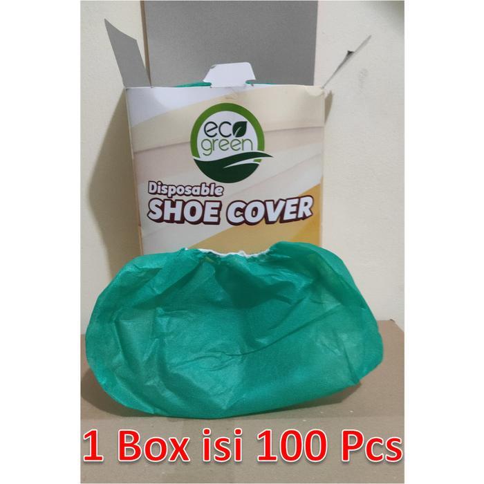 TERLARIS Solida&EcoGreen Shoescover Medis Non Woven Cover Shoes Apd Medis Hijau Solida Universal Big
