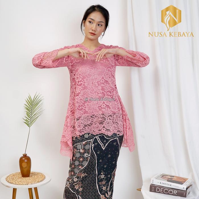 Ready Nusa Kebaya Atasan Kebaya Rinjani Brokat Kebaya Rinjani Kebaya Kondangan Kebaya Brokat By Kain