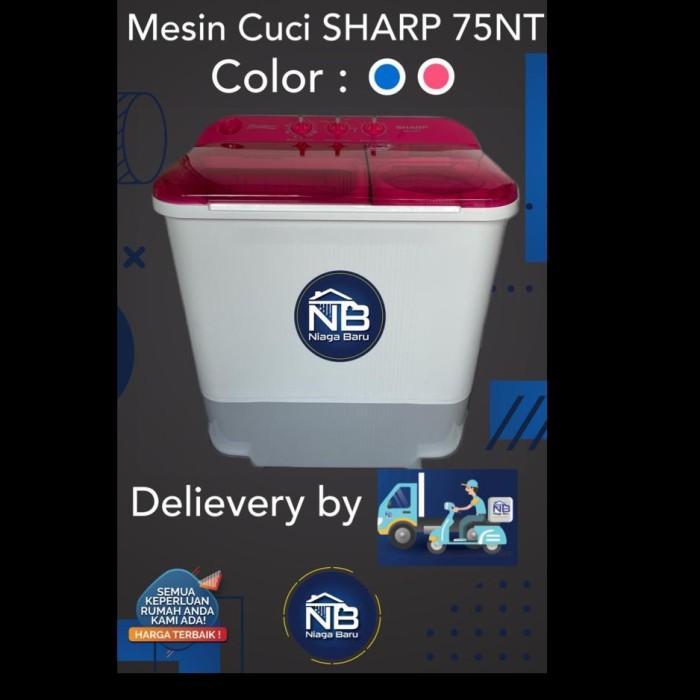 MESIN CUCI SHARP 7 KG ES T 75NT Transparan Es T75NT Khusus Bogor