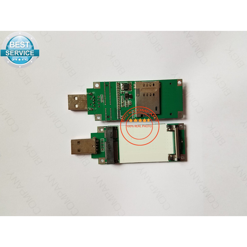 10PCS MINI PCIE TO USB INCLUDE SIM CARD SLOT FOR SIM5360E SIM7100A SIM7100 ME909S-120 MC7304 MC7710