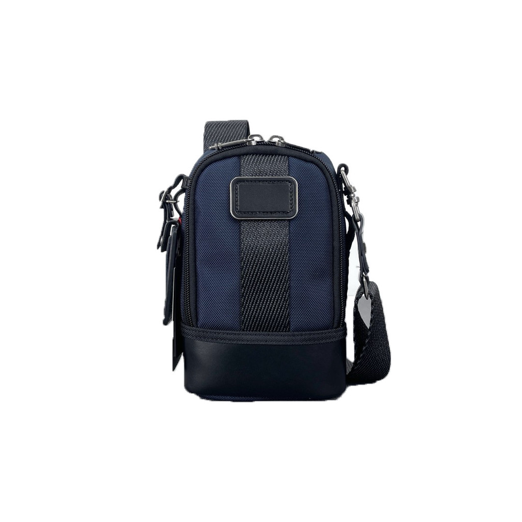 Men's Outdoor Multi-function Chest Bag Ballistic Nylon Leather Crossbody Shoulder Sling Pack 232399