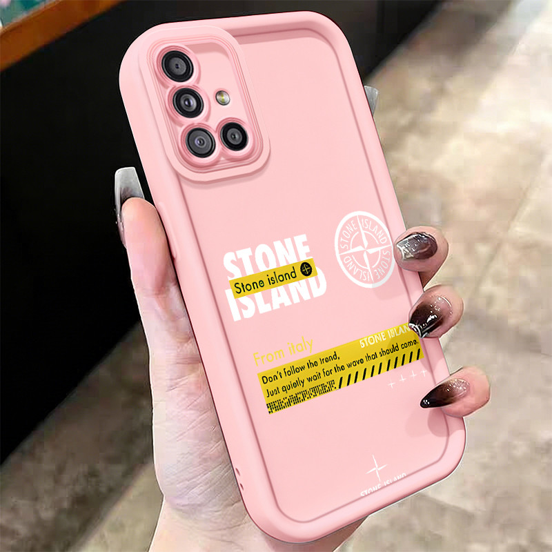 Casing Hp untuk Samsung Galaxy A51 M40s Case Rusak Stone Island Kasing silikon Cesing Softcase Anti 