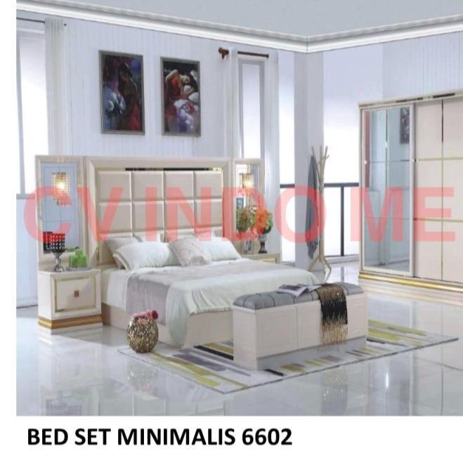 kamar set import minimalis mewah full cermin befel promo murah lemari