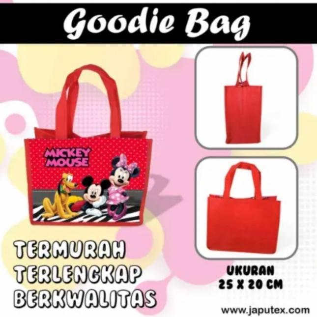 Goodie Bag Ulang Tahun,Tas Goodie Bag Mickey Mouse Murah Berkualitas Redy Stok
