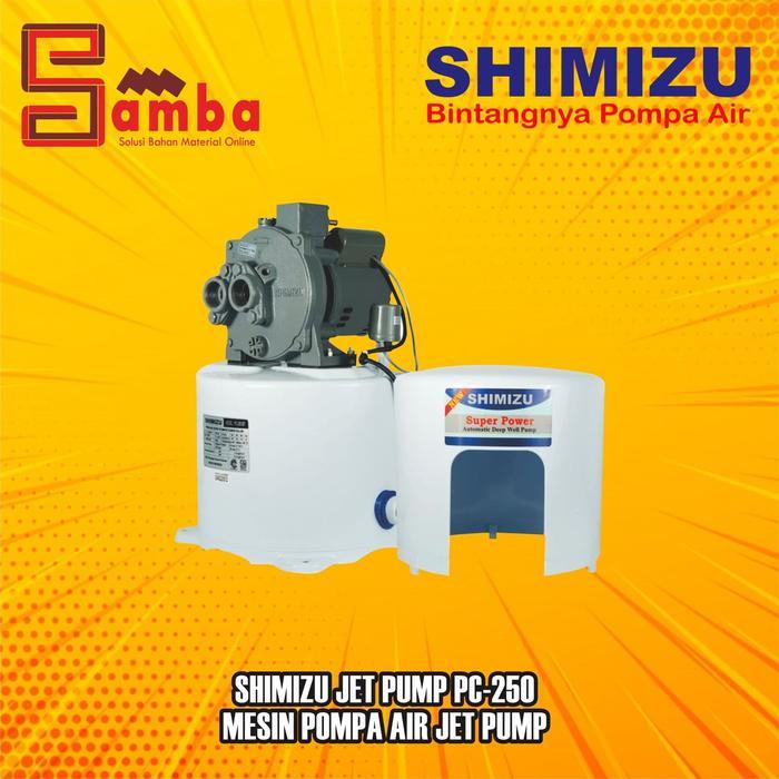 shimizu jet pump pc-250 bit / Pompa air sumur dalam KAPASITAS 250 watt DENGAN DAYA HISAP 30 METER AU