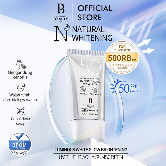 [LIVE] Premiere Beaute UV Shield Aqua Sunscreen (SPF 50 PA+++) 40ml Skincare Series Luminous White