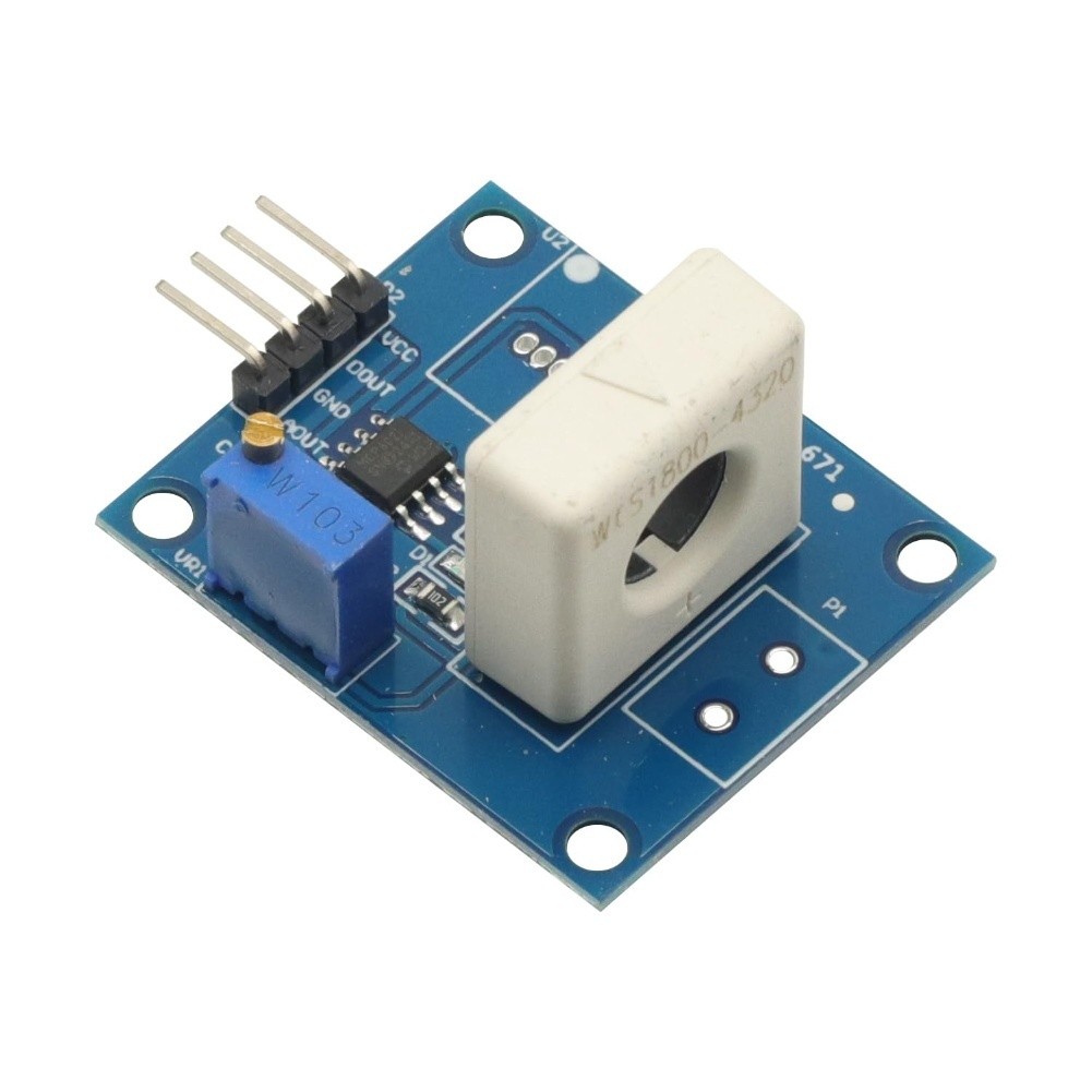 Current Sensor Module WCS1800 Hall Effect DC35A for Electrical Monitoring with Sampling Current