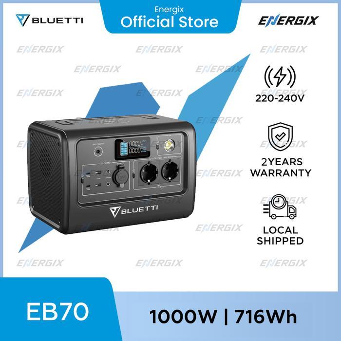 BLUETTI EB70 Portable Power Station | 1000W 716Wh - EB70 Power Station Only