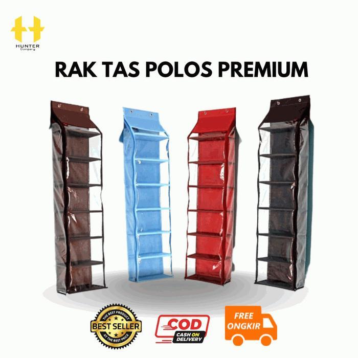 Rak Tas Premium Tebal - Rak Gantung Tas Premium Jumbo - Rak Tas Polos Tebal - Rak Sepatu Jumbo