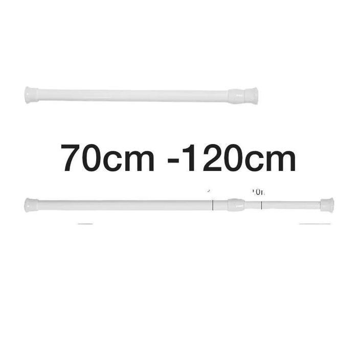 Tiang fleksibel 70cm-120cm / tiang gorden / tiang tongkay fleksibel/ flexibel, tiang kolong dapur,