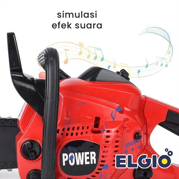 Mainan Simulasi Gergaji Mesin Chainsaw Elektrik Anak Permainan Alat Konstruksi