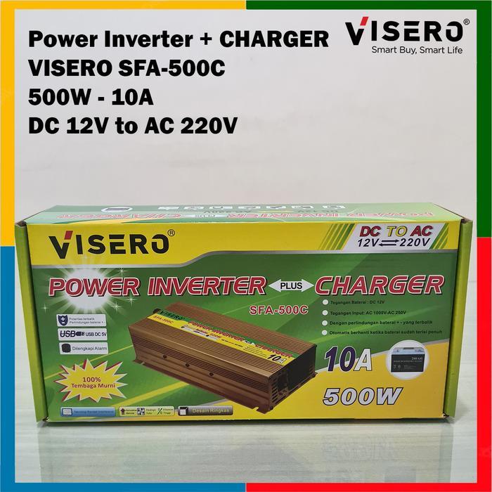 Inverter charger visero 500w sfa-500c solar surya