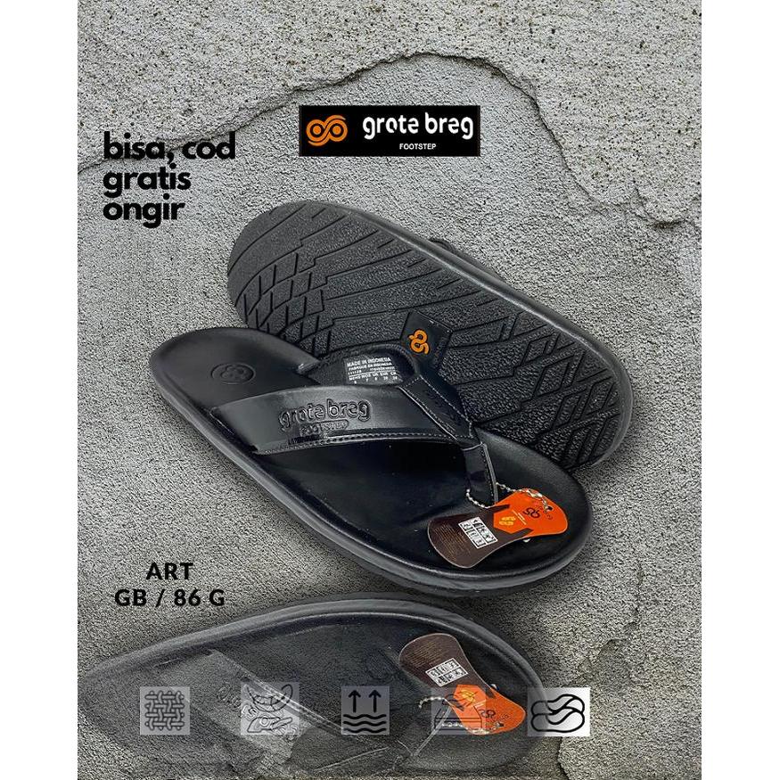 Grotebreg Gb 86 G - Sandal Jepit Pria Wanita - Sendal Karet Original Terbaru - Flat Sandal Distro