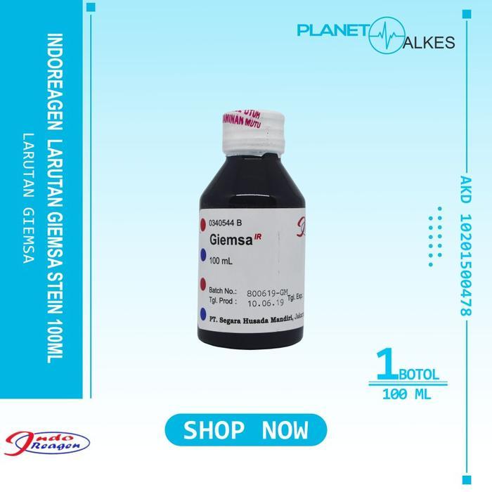 SMart Giemsa Stain INDO REAGEN Giemsa 100ML - Pewarna Giemsa 100 ml Premium