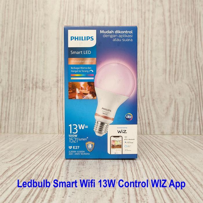 Lampu LED smart wifi Smart LED Philips 13W E27 RGB Warna warni BISA GOSEND