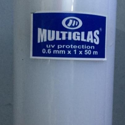 "New" fiber viber plastik penutup pagar polos multiglas. harga per 1 meter