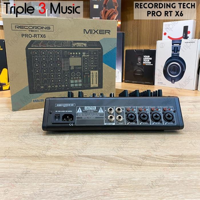 Recording Tech Pro Rtx6 Mixer Audio Usb 6 Channel Diskon Sale
