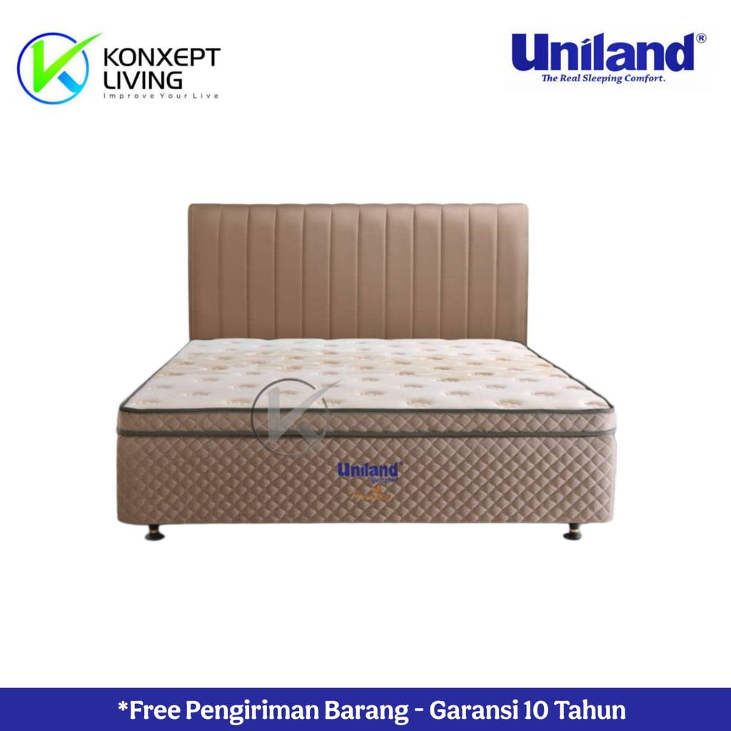 Uniland Springbed Beautybed Plushtop Sandaran Bbed Ukuran 140x200 Fullset