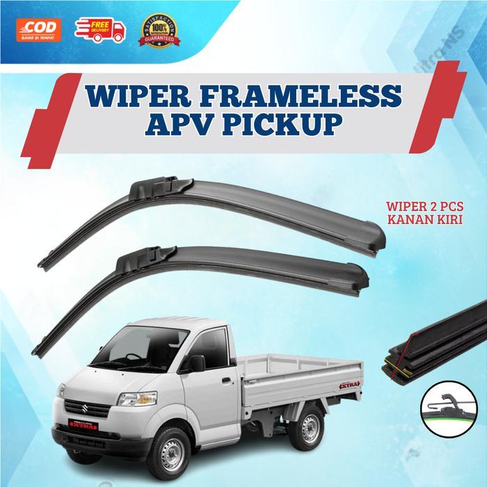 Wiper Mobil Apv Pick Up Sepasang Kiri dan Kanan Wiper Frameless Tanpa Rangka Besi - Wiper Mobil Apv