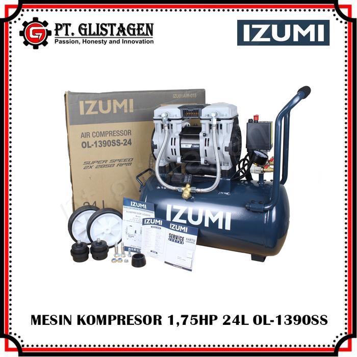 Izumi Max Om Ss1390 24L Kompresor Silent Oilless 1.75Hp Super Speed