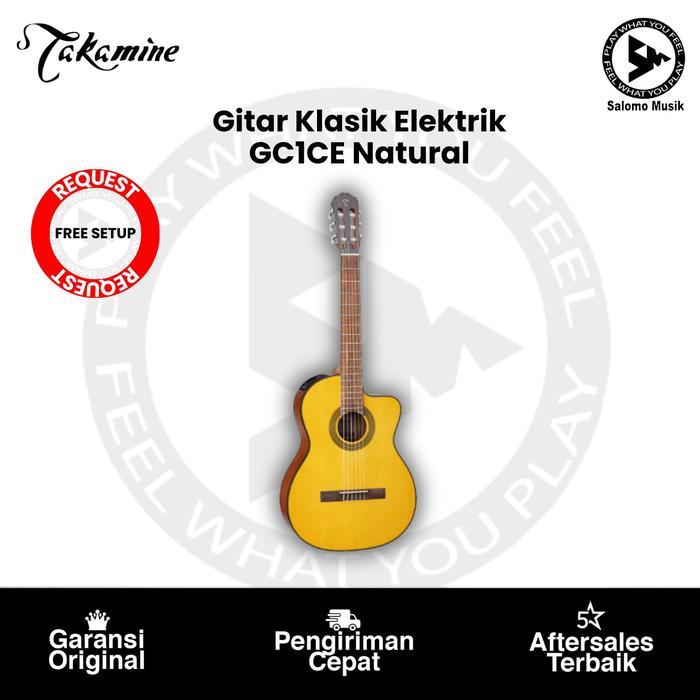 Gitar Klasik Elektrik Takamine GC1CE Nat Original