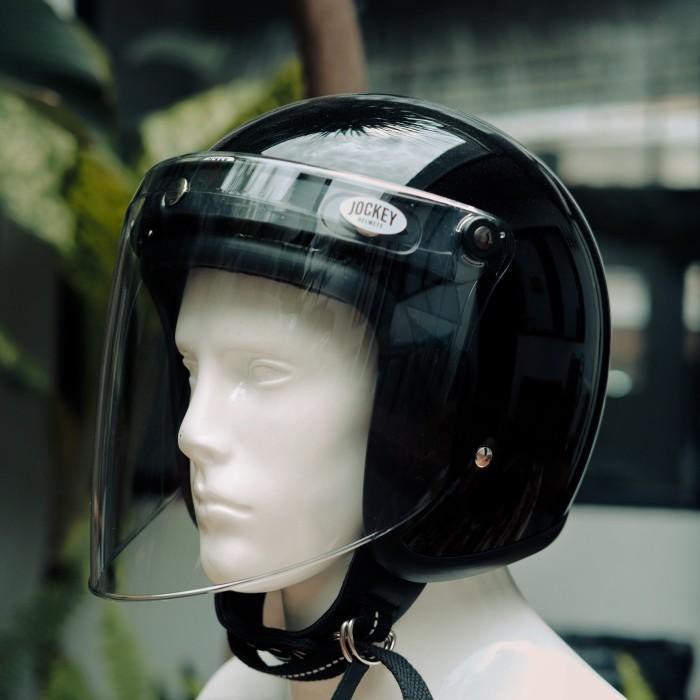 Terbaru Jockey Helmets Flat Visor Slim Head Universal