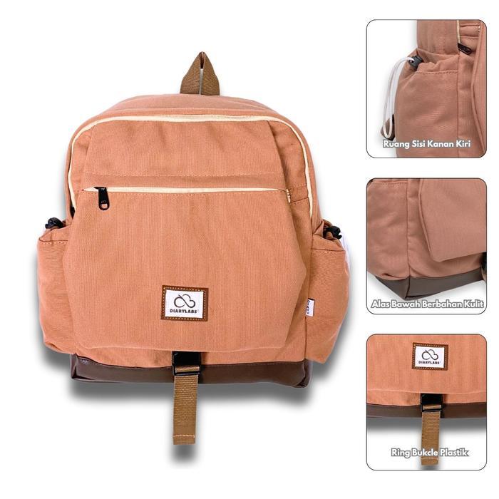 TERPERCAYA DiaryLabs-wingkybag full kanvas anti air Tas ransel wanita&Pria mini tas fahion korea