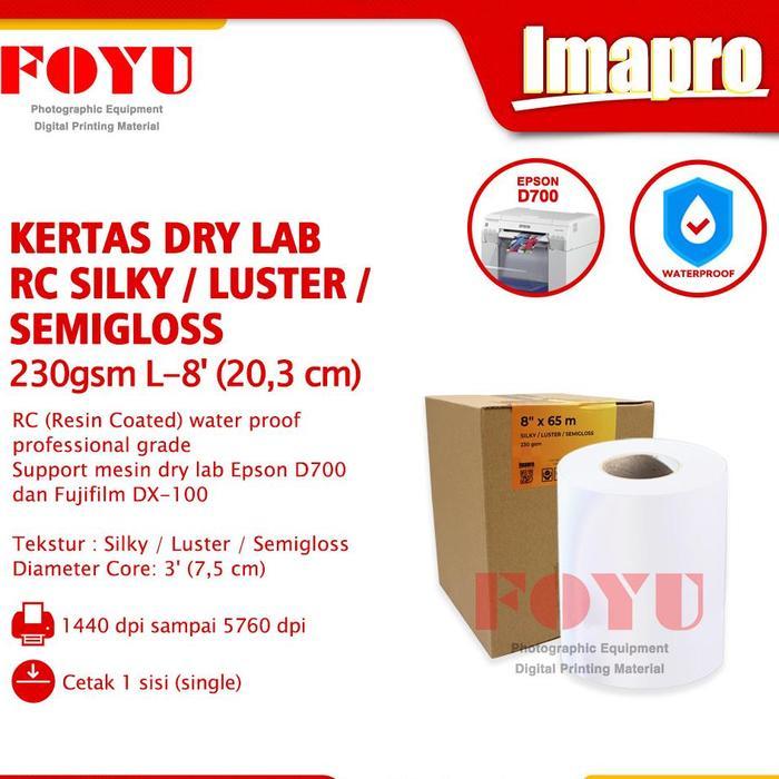 Kertas Cetak Foto Photo Paper Mesin Printer Dry Lab Surelab Epson D700 D830 D1030 Fujifilm Dx100