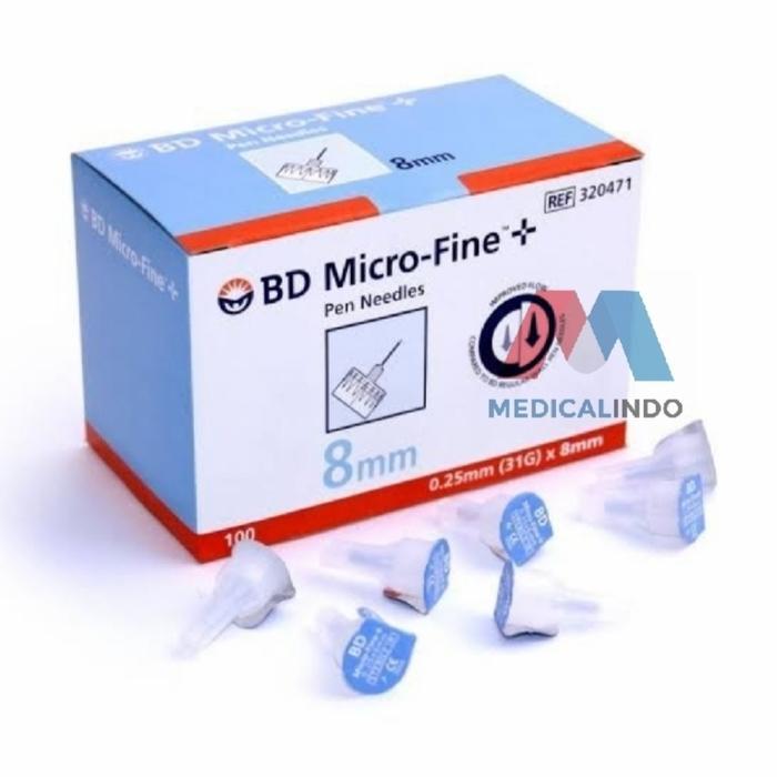 Jarum Insulin Pen Needle Bd Micro Fine 31G 8Mm Isi 100 Microfine 8 Mm #Gratisongkir