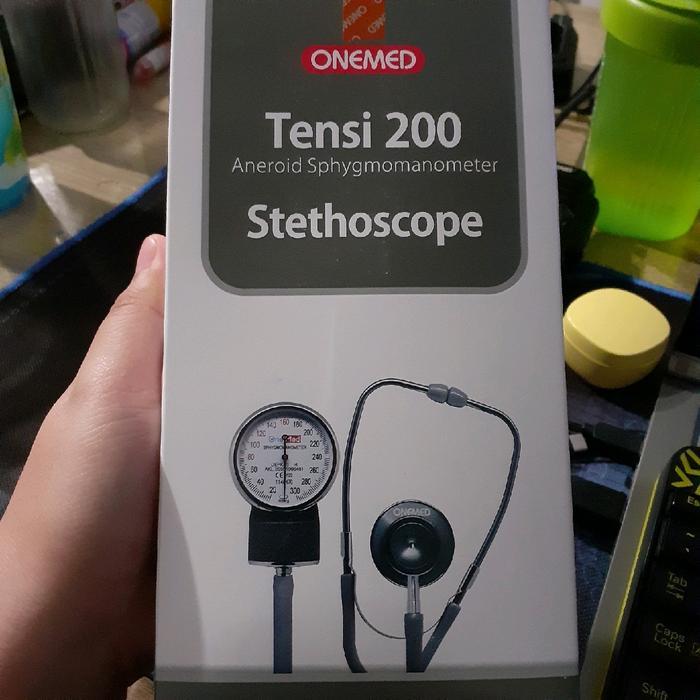 Tensimeter Manual + Stetoskop Paket Tensi Onemed - Alat Ukur Tensi Darah #Gratisongkir
