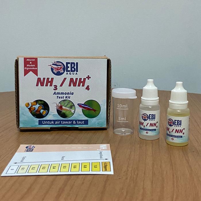 Ebi Nh3 Nh4 Amonia Ammonia Water Test Kit Alat Ukur Tes Air Aquascape #Gratisongkir