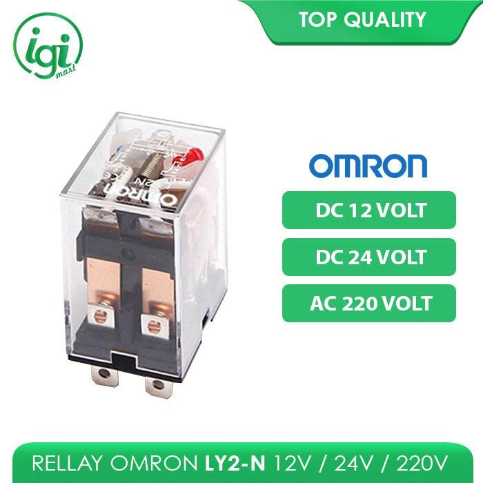 "New" RELAY LY2 12V OMRON / RELAY LY2N 24V OMR / RELAY LY2-N 220V 8 PIN