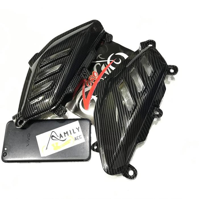 New Cover Body Pijakan Kaki Samping Nmax Lama Carbon Sirip Hiu Nmax Zoro