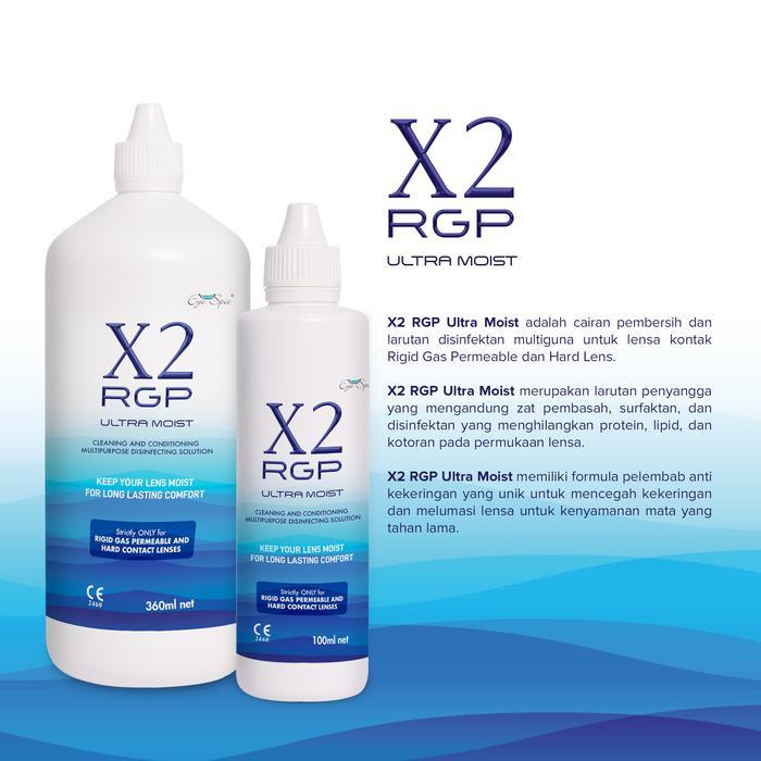 X2 Rgp Ultra Moist (Cairan Pembersih Khusus Hard Lens & Lensa Kontak Rigid Gas Permeable) Mencegah
