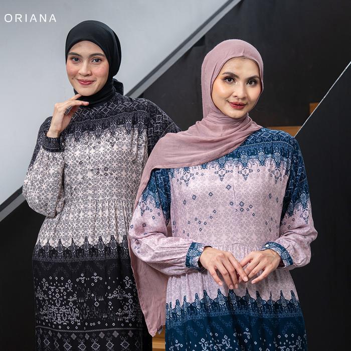 Sale- Oriana Arsyila Gamis Sizing Collection Daster Panjang Gamis Rayon Busui Hijab Friendly