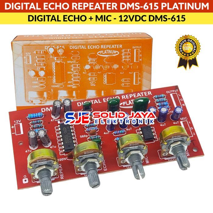 Kit Digital Echo Repeater Repeat Mic Karaoke Dms615 Dms 615 Dms-615 Preamp Pre Amp Amplifier Echo