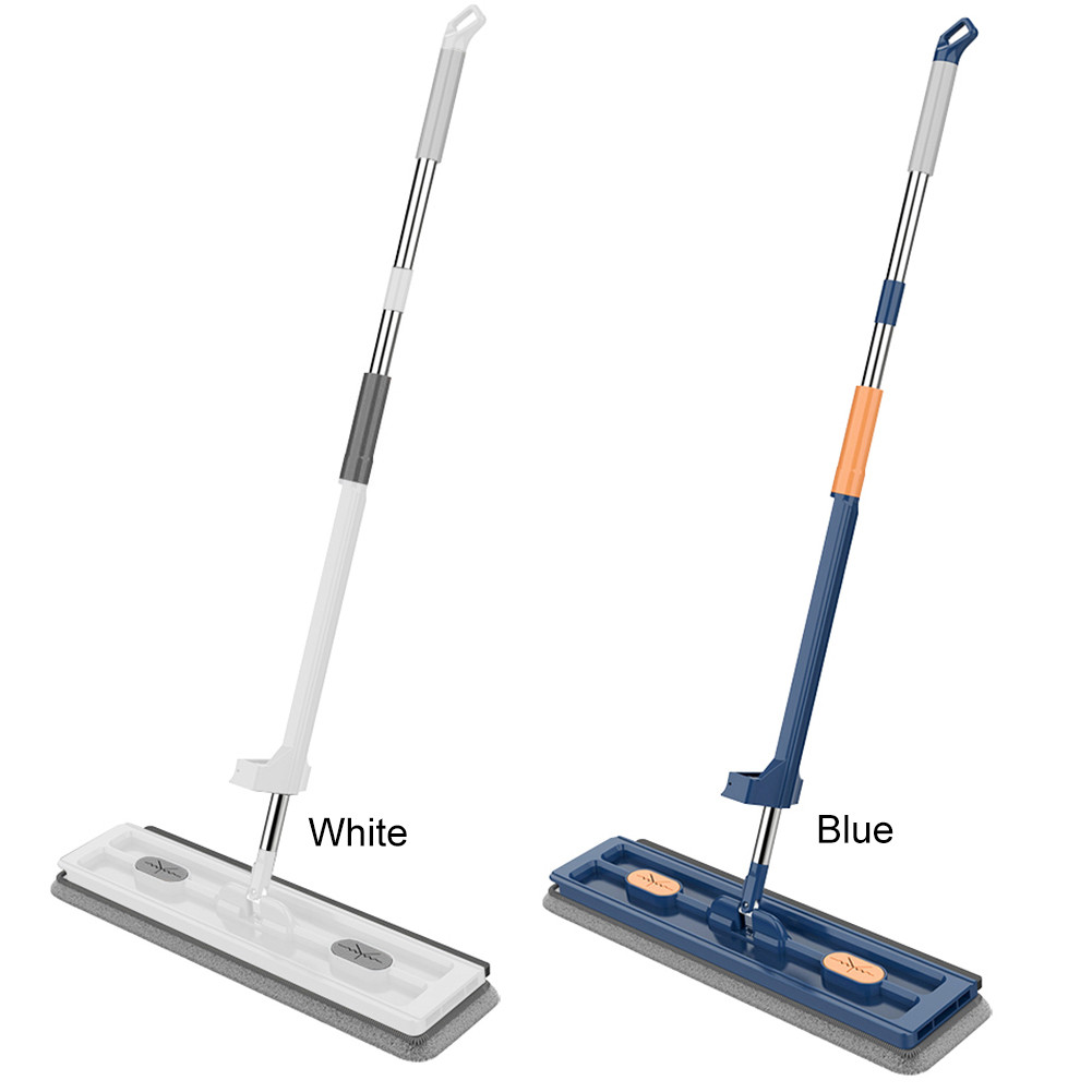 2/4/6Pcs Microfiber Pads Large Flat Mop with Extendable Handle Floor Mop Set Lazy Flat Mop for