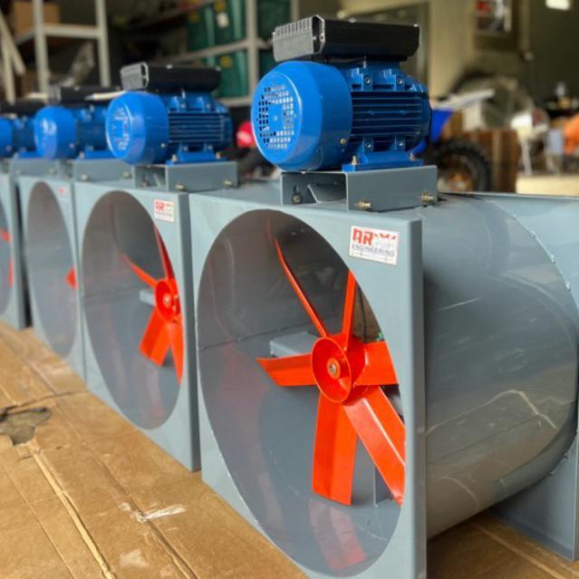 Blower ducting sirkulasi udara pengering jagung padi - oven bed dryer