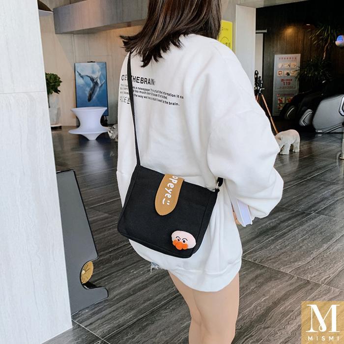 Eiger - Tas Selempang Bahu Wanita Sling Bag Perempuan Import Korea Kualitas Premium - 1A Kanvas