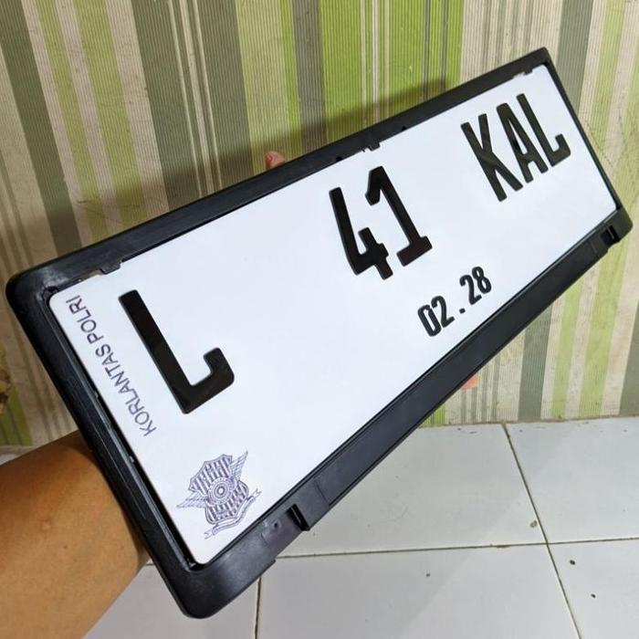 Plat Nomor Mobil Nopol Akrilik Timbul