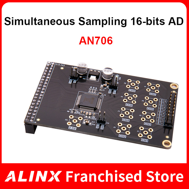 ALINX AN706: 16-BITS AD MODULE MULTI-CHANNELS SIMULTANEOUS SAMPLING FOR FPGA BOARD